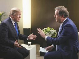 From ITV Studios Daytime

PRESIDENT TRUMP - THE PIERS MORGAN INTERVIEW
 airs Sunday 28th January at 10pm on ITV 

Pictured: President Trump with Piers Morgan 

As he marks his first anniversary in the job, President of the United States Donald Trump gives his first international broadcast interview to Good Morning Britain host Piers Morgan for an exclusive, peak-time ITV special this Sunday.

© ITV 

For further information please contact Peter Gray
0207 157 3046 peter.gray@itv.com  

This photograph is © ITV and can only be reproduced for editorial purposes directly in connection with the  programme PRESIDENT TRUMP - THE PIERS MORGAN INTERVIEW or ITV. Once made available by the ITV Picture Desk, this photograph can be reproduced once only up until the Transmission date and no reproduction fee will be charged. Any subsequent usage may incur a fee. This photograph must not be syndicated to any other publication or website, or permanently archived, without the express written permission of ITV Picture Desk. Full Terms and conditions are available on the website www.itvpictures.com