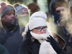 CHICAGO, IL - JANUARY 02:  Commuters brave sub-zero temperatures as they make their way to work in the Loop on January 2, 2018 in Chicago, Illinois. Record cold temperatures are gripping much of the U.S. and are being blamed on several deaths over the past week.  (Photo by Scott Olson/Getty Images)