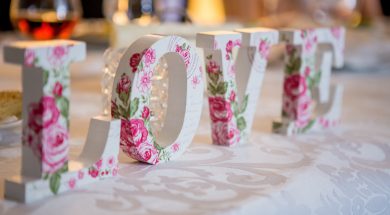 white-and-pink-floral-freestanding-letter-decor-949586