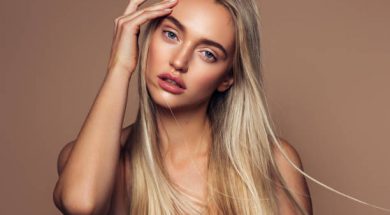 Portrait of a beautiful woman with natural make-up