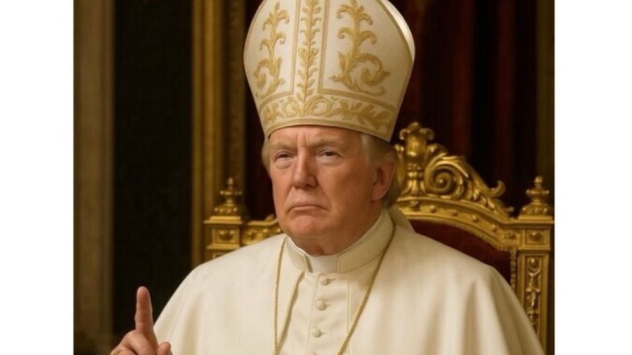 Ndodh çudia: Trump ndan foto si Papë pas shakasë për të marrë këtë rol